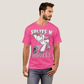 Splits N' Giggles Unicorn Bowling Bowler T-Shirt (Vorne ganz)