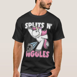 Splits N' Giggles Unicorn Bowling Bowler T-Shirt