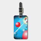 Splitten der Atom Science Physik Gepäckanhänger (Vorderseite vertikal)