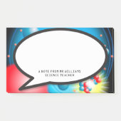 Splitten der Atom-Sprechblase-Wissenschaft Post-it Klebezettel (Vorderseite)