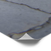 Splitter aus schwarzem und weißem Stein Poster (Ecke)