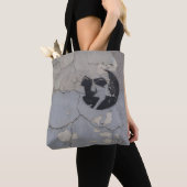 Splitter aus schwarzem und weißem Stein Tasche (Von Nahem)