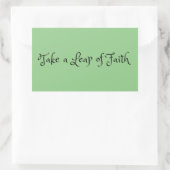 "Splitter des Glaubens" Phrase Rechteckiger Aufkleber (Tasche)