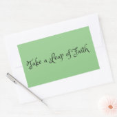 "Splitter des Glaubens" Phrase Rechteckiger Aufkleber (Umschlag)