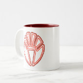 Splitter-Faust Zweifarbige Tasse (Vorderseite Links)