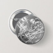 Splitter steampunk Uhrgänge Button (Vorne & Hinten)