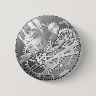 Splitter steampunk Uhrgänge Button