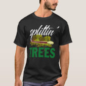 Splittin Baum-lustiger Disc-Golf-T - Shirt (Vorderseite)