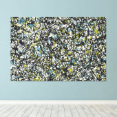 SPLT_001, Action-Spritzer-Malerei Leinwanddruck (Insitu (Holzboden))