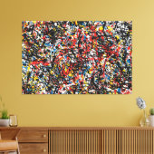 SPLT_24_004, Action Spritzer Painting Leinwanddruck (Insitu (Wohnzimmer))