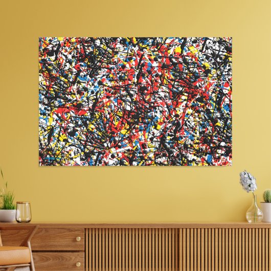 SPLT_24_004, Action Spritzer Painting Leinwanddruck (Insitu (Wohnzimmer))