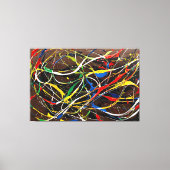 SPLT_25_0008, Action Painting Canvas Print Leinwanddruck (Vorderseite)