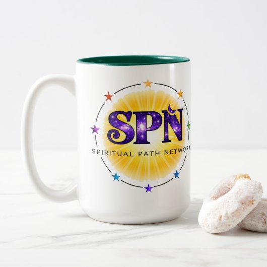 SPN Sicht auf das Leben Zweifarbige Tasse (Mit Donut)