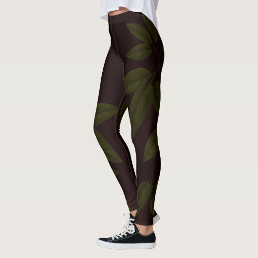 SPNP_Green_Leaves_Leggings Leggings (Links)