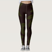 SPNP_Green_Leaves_Leggings Leggings (Vorderseite)