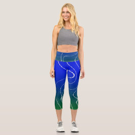 SPNP_Hoch geschnittene Caprihosen Capri Leggings