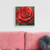 SPNP_Rose_Premium eingewickelte Leinwand (Insitu (Wohnzimmer))