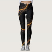 SPNP_Schwarze Sterne Leggings (Vorderseite)