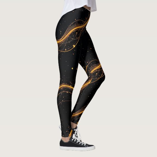 SPNP_Schwarze Sterne Leggings (Rechts)