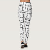 SPNP_ Text bedruckte Leggings (Rückseite)