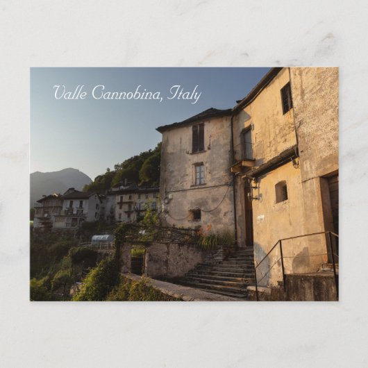 Spoccia Sunset, Valle Cannobina, Italien Postkarte (Vorderseite)