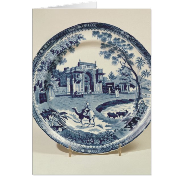 Spode blaue und weiße Platte, c.1815 (Vorne)