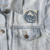 Spode blaue und weiße Platte, c.1815 Button (Beispiel)