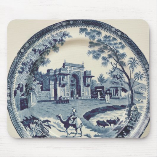 Spode blaue und weiße Platte, c.1815 Mousepad (Vorne)