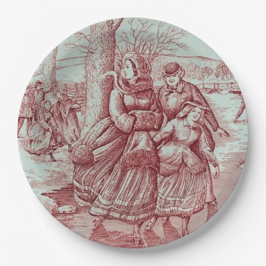 Spode Limited Ed Weihnachtsbild Pappteller (Vorderseite)