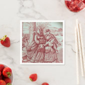 Spode Limited Ed Weihnachtsbild Serviette (Beispiel)