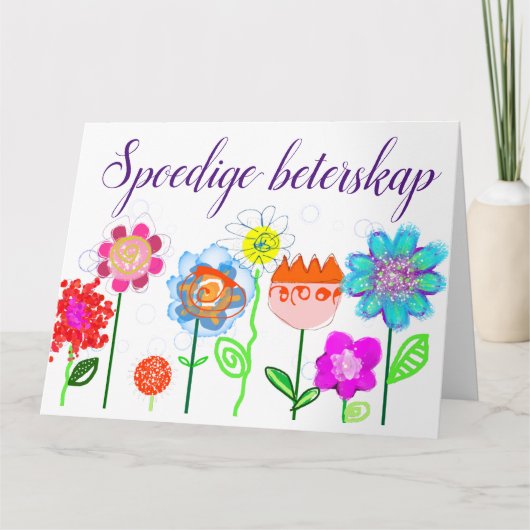 Spoedige beterskap karte (Vorderseite)