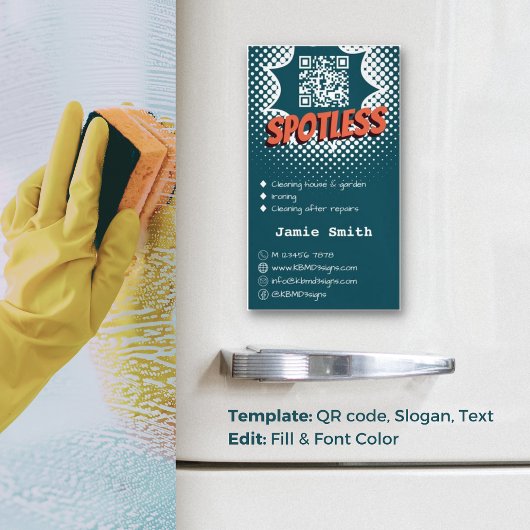 Spoelloses Blau: Kundenspezifische Reinigung von H Magnetische Visitenkarte