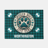 Spoiled Hunde leben hier Fußmatte (Vorderseite)