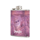 Spoiled Princess Cat Texting in Bed                Flachmann (Links)