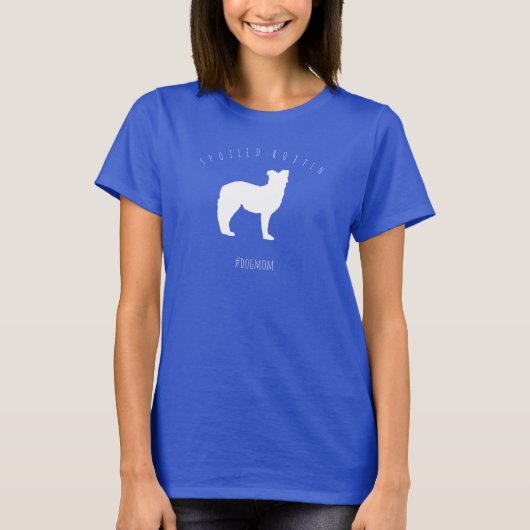 Spoiled Rotten Australische Schäfer Dog Mama T-Shirt (Vorderseite)