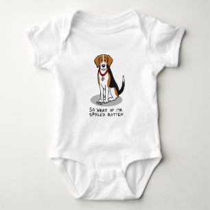 Spoiled Rotten Beagle (Trikolon 3) Hund Funny Baby Strampler