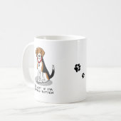 Spoiled Rotten Beagle (Trikolon 3) Hund Funny Kaffeetasse (Vorderseite Links)
