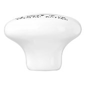 Spoiled Rotten Beagle (Trikolon 3) Hund Funny Keramikknauf (Seitenansicht)