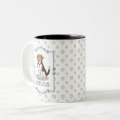 Spoiled Rotten Beagle (Trikolon 3) Hund Funny Zweifarbige Tasse (Vorderseite Links)