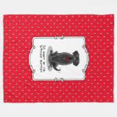 Spoiled Rotten Black Lab Labrador Retriever Dog Fleecedecke (Vorderseite (Horizontal))