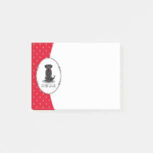 Spoiled Rotten Black Lab Labrador Retriever Dog Post-it Klebezettel
