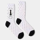 Spoiled Rotten Black Lab Labrador Retriever Dog Socken (Rechts)