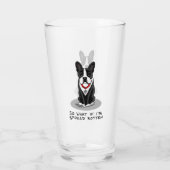 Spoiled Rotten Boston Terrier (Niedlicher Hund) Glas (Rückseite)