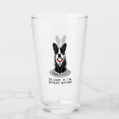 Spoiled Rotten Boston Terrier (Niedlicher Hund) Glas (Vorderseite)