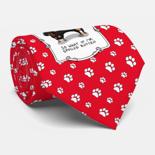 Spoiled Rotten Dackel (S schwarz & tan) Niedlicher Krawatte