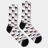 Spoiled Rotten Dackel (S schwarz & tan) Niedlicher Socken (Rechts)