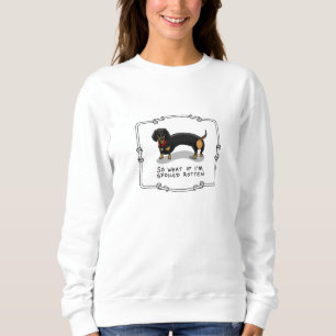 Spoiled Rotten Dackel (S schwarz & tan) Niedlicher Sweatshirt