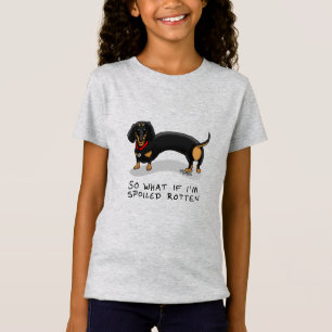 Spoiled Rotten Dackel (S schwarz & tan) Niedlicher T-Shirt