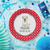 Spoiled Rotten Gelbe Labrador Labrador Retriever F Pappteller (Party)