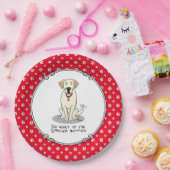 Spoiled Rotten Gelbe Labrador Labrador Retriever F Pappteller (Party)